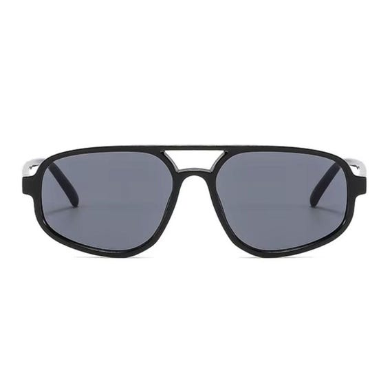 Retro Aviator Sunglasses Vintage Plastic Frame UV400 Protection Unisex Shades Vintage Aviator Large Oval Sunglasses for Women Men 70s  main image 4