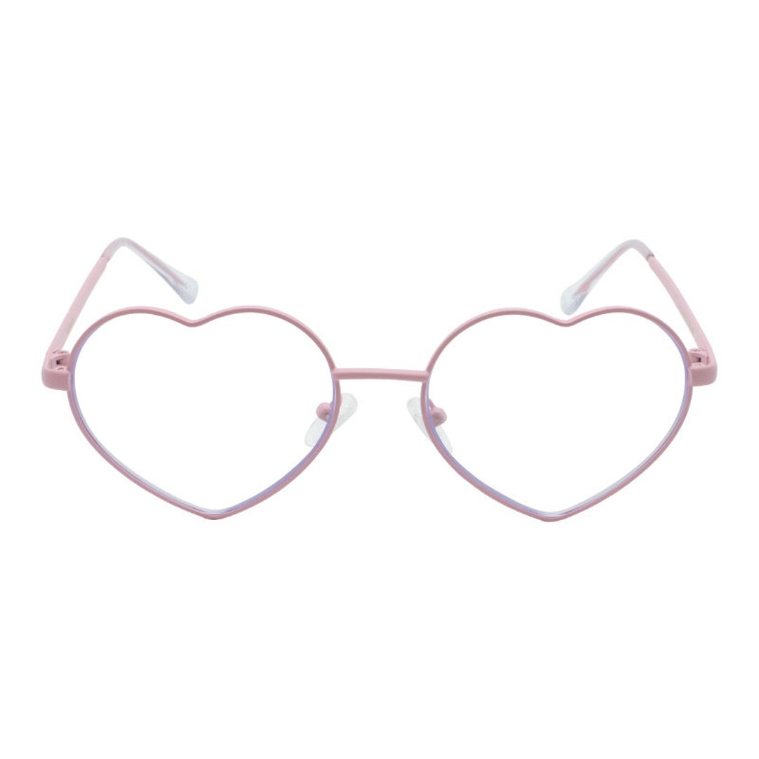 Pink Heart Shaped Prescription Glasses Heart Shape RX Eyeglasses Women