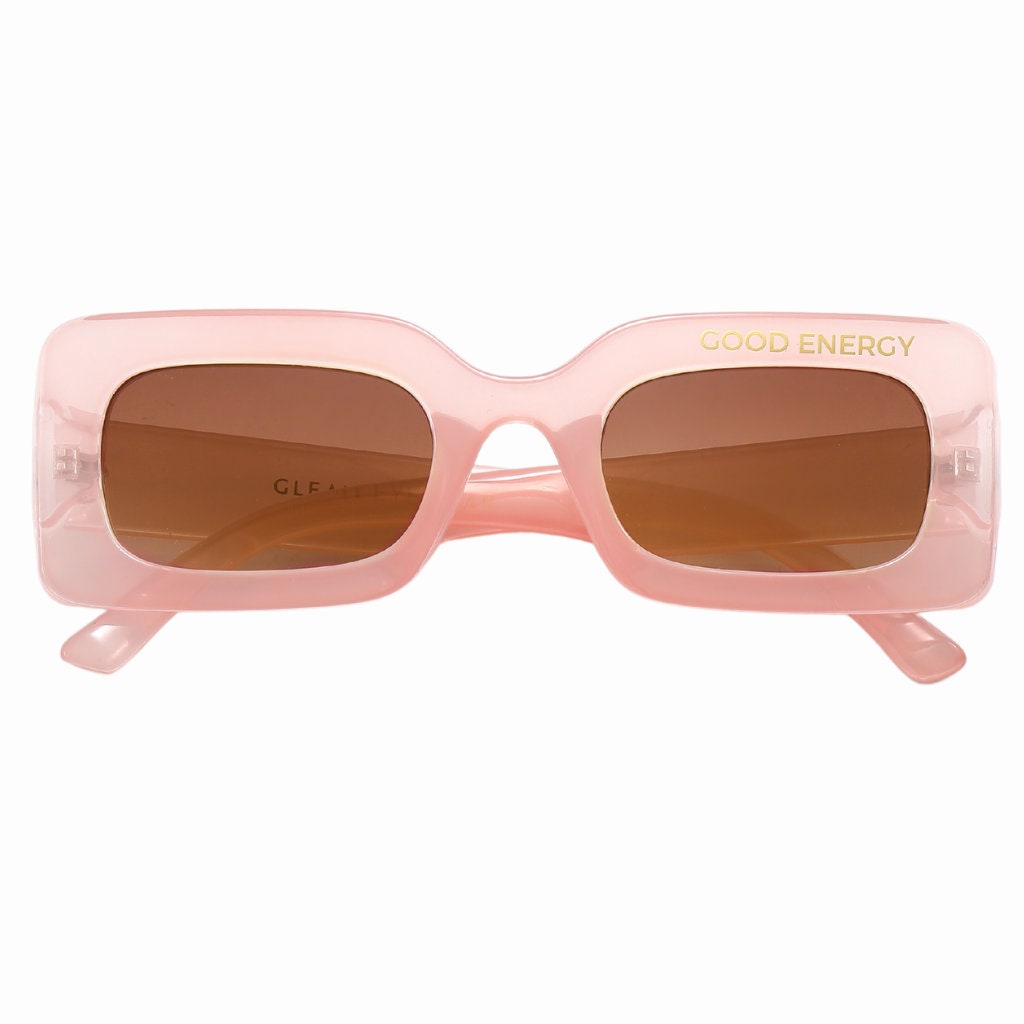 Good Energy Pink Sunglasses for Women | Rectangular Sunnies