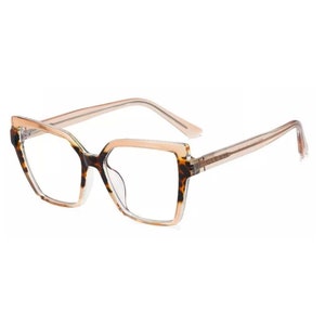 Champagne Beige Tortoise Cateye Blue Light Blocking Glasses | Cat Eye Eyeglasses | Women Blue Light Glasses | Prescription Friendly Eyewear