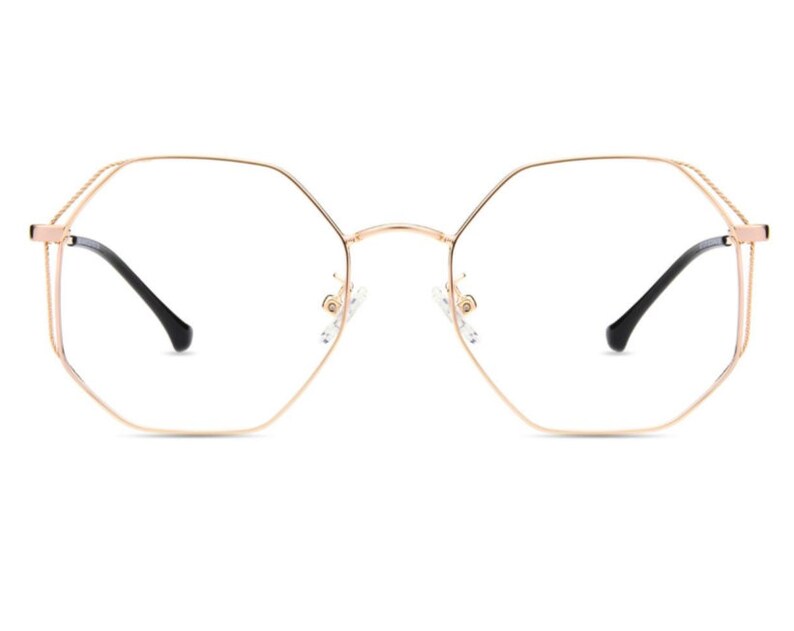 Geo Blue Light Blocking Readers Modern Octagon Computer Magnified Reading Glasses Geometric Women/'s Augmented Anti Blue Light Eyewear