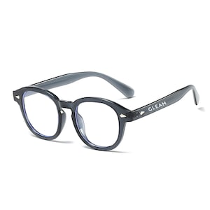 Graue Vintage inspirierte runde Computerbrille | Anti-Blaulichtbrille | Schirmbrille | Geschenk für Frau | Geschenk für Sie | Chefin