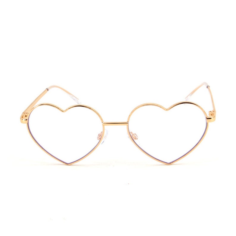 Gold Heart Shaped Prescription Glasses Heart Shape RX Etsy