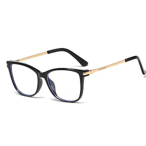Retro vierkante computerbril | Nerdy blauw licht blokkerende bril | Computerbrillen tegen blauw licht | Damesmodespecificaties | Cadeau voor haar