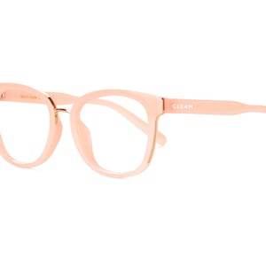 Retro Pink Computer Glasses | Non Prescription | Anti Blue Light Screen Glasses | Woman Fashion Glasses | Blue Light Blockers | Gift for Her