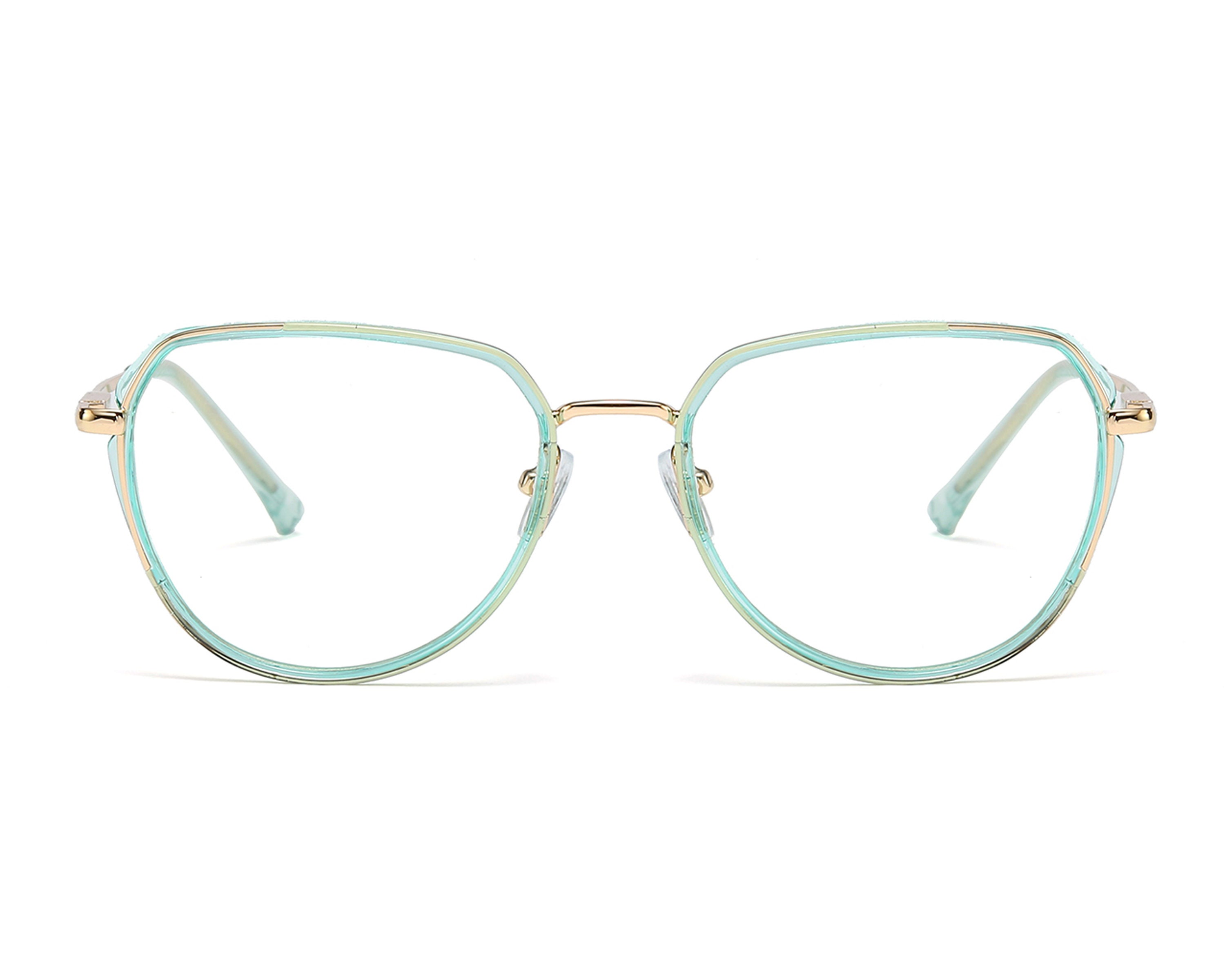 Occhiali da sole freschi Buchmann, forme artistiche oversize colore verde con lente verde; Lo stile fresco londinese degli anni '80 - Italia
