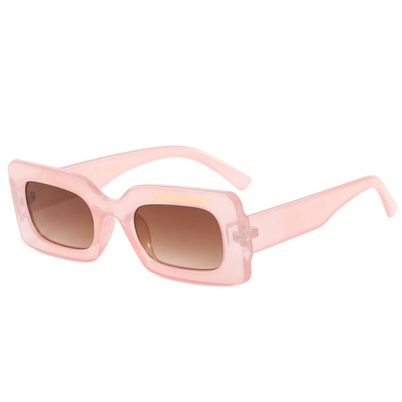 Oversized Pink Square Sunglasses Eyewear Lenses Sunnies Amazon.com: Joopin Mirrored Pink Square & Hot Pink Jackie  main image 3