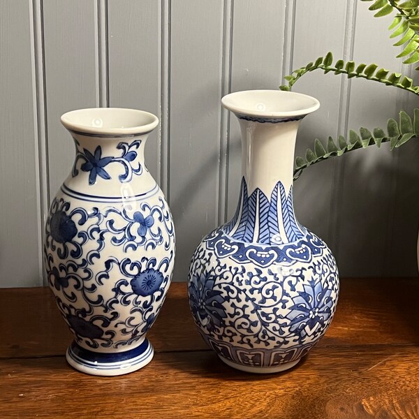 White Porcelain Vase Etsy