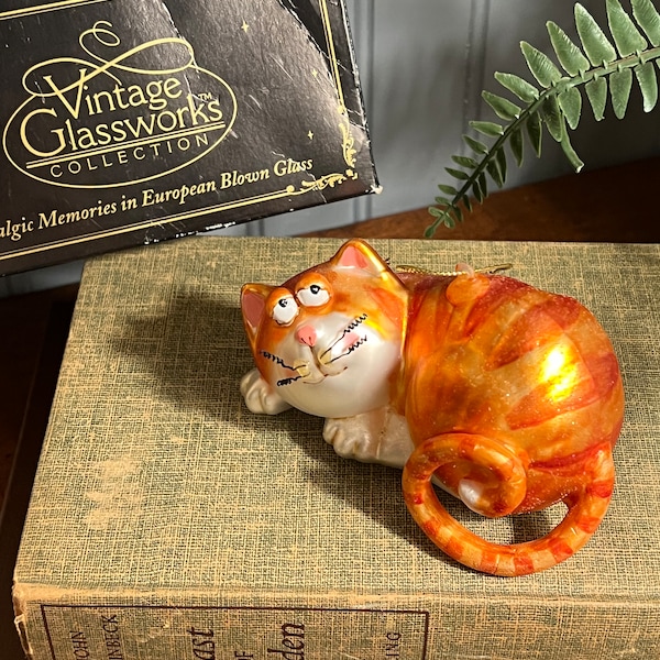 Glass Cat Etsy