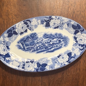 Enoch Woods English Scenery Blue - Etsy
