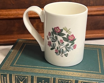 Vintage Portmeirion Botanic Garden Coffee/Tea Mug ~ Made in Britain ~ Rhododendron Lepidotum Floral Portmeirion Mug ~ Large Coffee Mug
