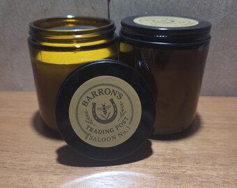 Saloon No. 1 handmade 8 oz jar candle — hand poured, clean burn