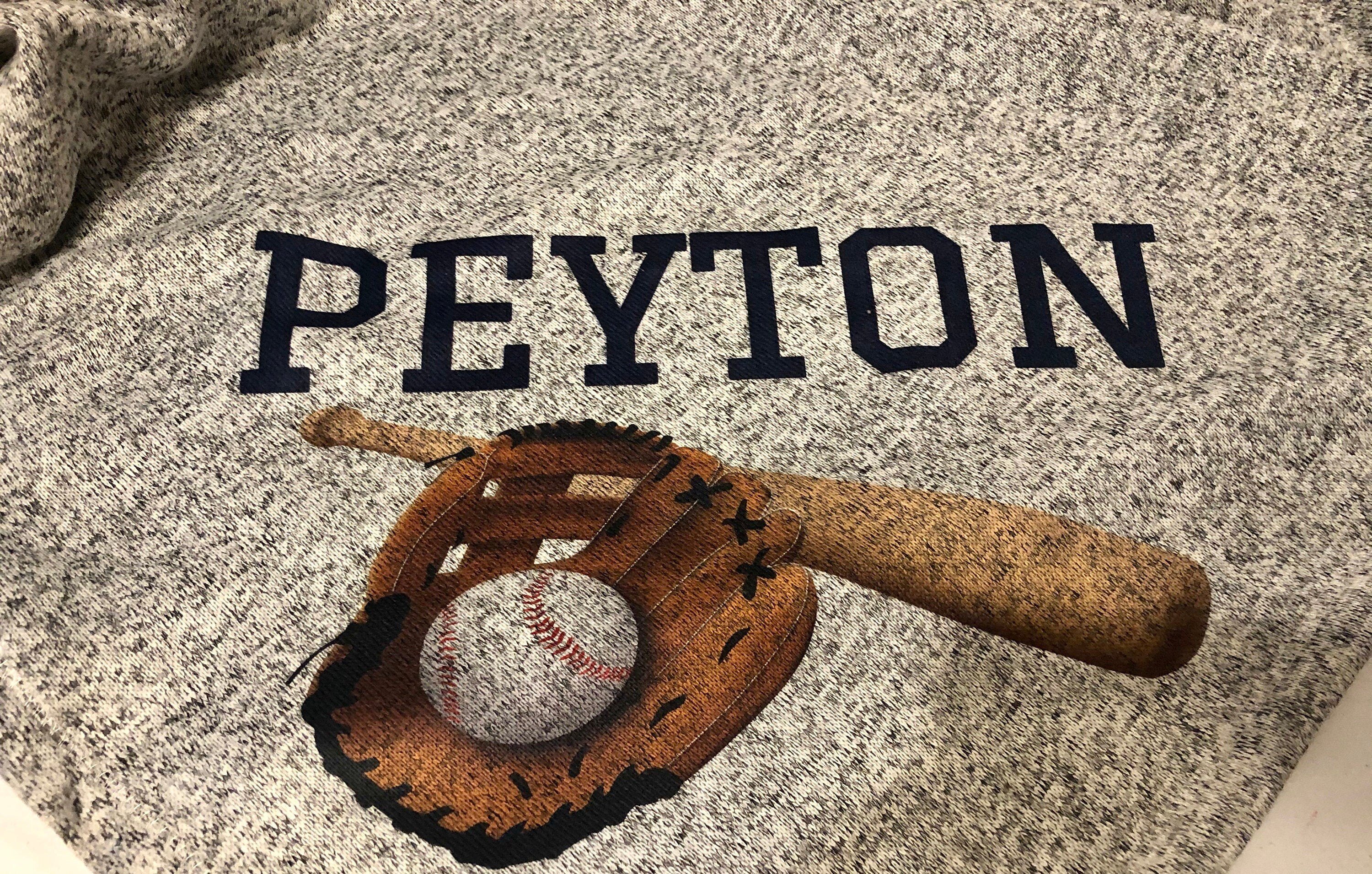 Custom Blanket Baseball Etsy