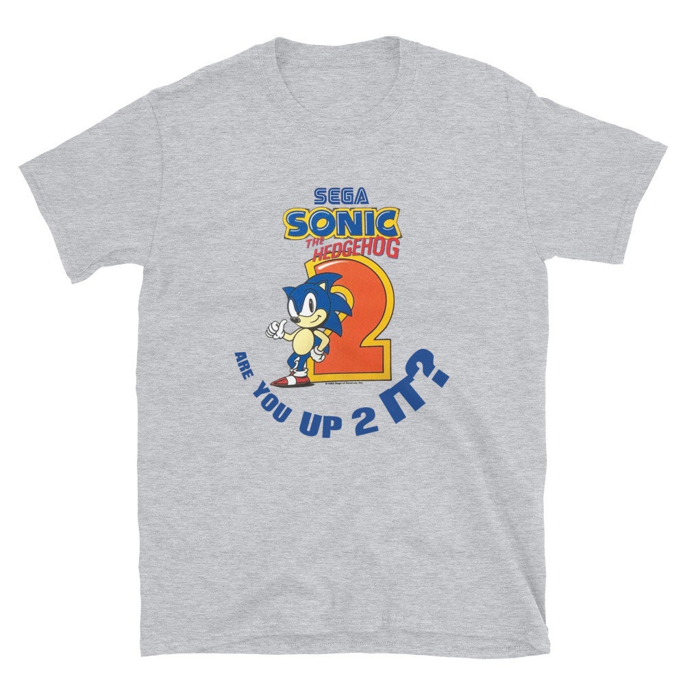 Sonic 2 Sega Genesis Sonic the Hedgehog 90s Promo Throwback T