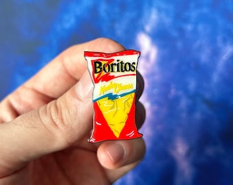 Doritos Nacho Cheese Spoof 90s Throwback Enamel Pin