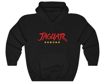 Atari Jaguar 64 Bit Video Game System 90s Retro Throwback Hooded Sweatshirt