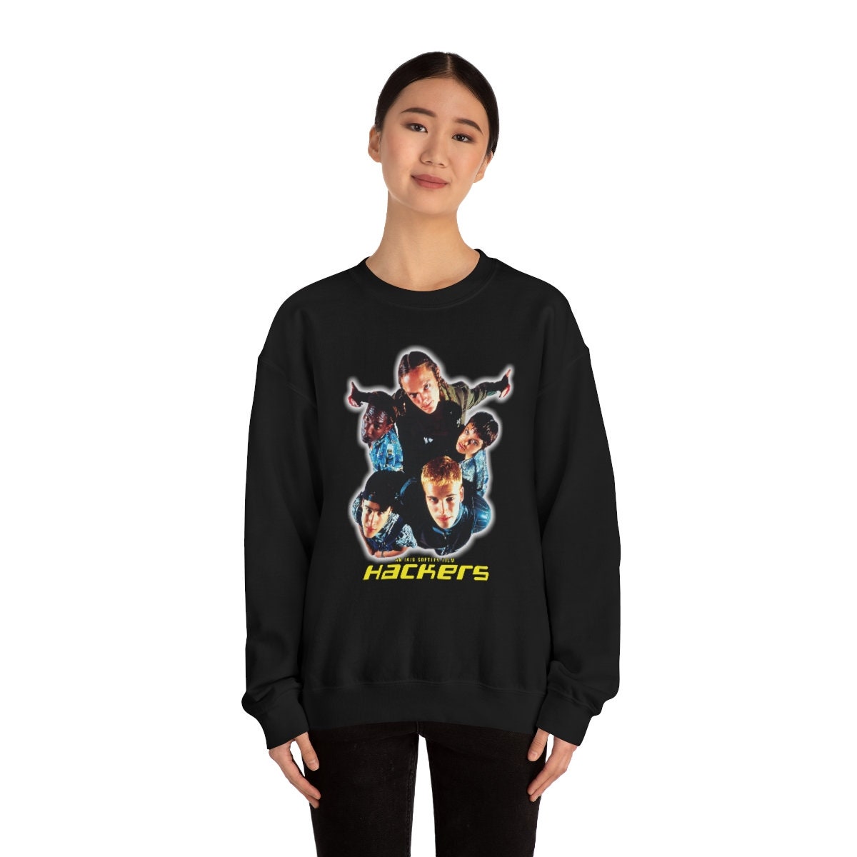 Hackers 90s Throwback Movie Promo Crewneck Sweatshirt - Etsy