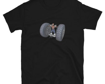 T-shirt de jeu vidéo torsadé en métal avec personnage Axel