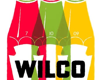 WILCO 2009  concert poster print