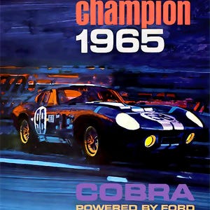 Ford Cobra 1965 World Champion Poster Print