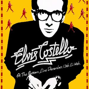 Elvis Costello and the Attractions 1977  Club Gig Poster Print