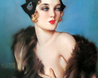 Alberto Vargas 1931 Illustration Poster Print