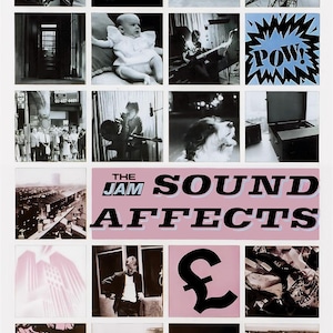 The Jam 1980  &quot;Sound Affects&quot; (MEGA RARE) English Promo Poster print