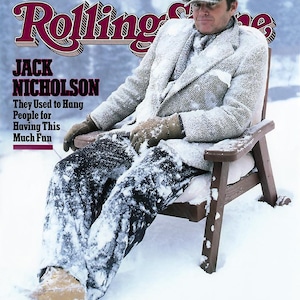 Jack Nicholson  1981 Rolling Stone Magazine Cover (The Shinning) Poster print
