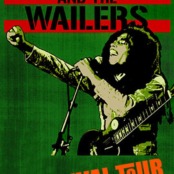 Bob Marley and the Wailers 1979 Survival Tour Poster Print