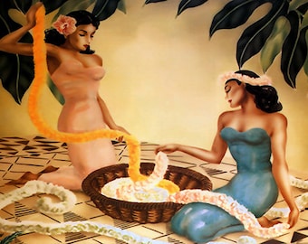 Polynesian Pop, Hawaiian Modern, Vintage Tiki Fine Art Print