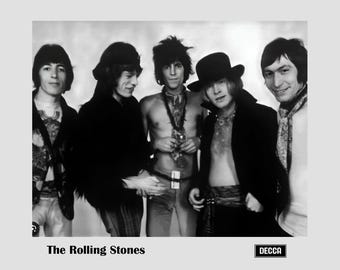 Rolling Stones 1968 Promo Photo Print