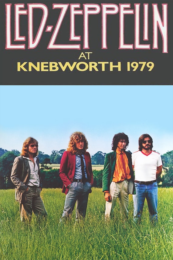 Led Zeppelin 1979 Knebworth Concert Poster Print - Etsy