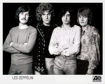 Led Zeppelin 1960s Promo Photo Print