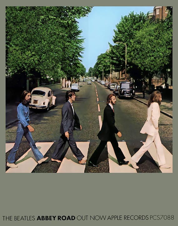 The Beatles 1969 Abby Road Promo Poster Print - Etsy