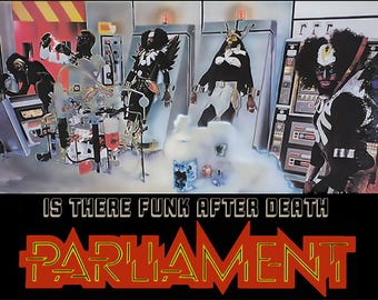 Parliament Funk 1970s Funk After Death Promo Poster Print
