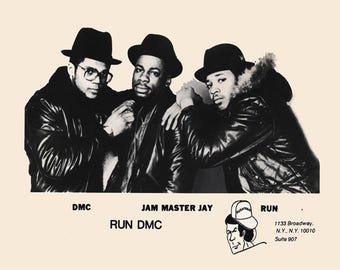 Run DMC 1980s Promo Photo Print
