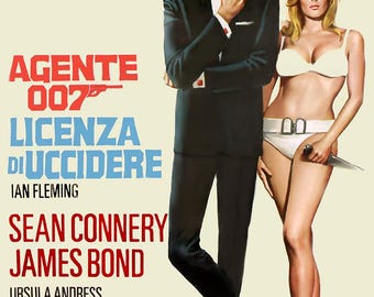 James Bond, You Only Live Twice 1967 Italian Move Poster Print