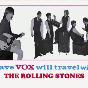 The Rolling Stones Anfang 1960 VOX Promo Plakatdruck