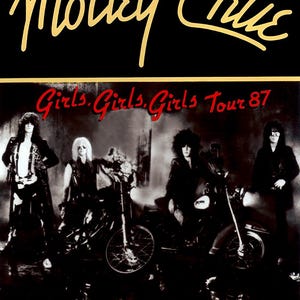 Motley Crue Girls, Girls , Girls Vintage US Promo Poster Print