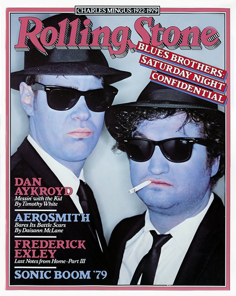 The Blues Brothers 1979 Rolling Stones Magazine Cover Poster Print Art Collectibles Music Movie Posters Efp Osteology Org