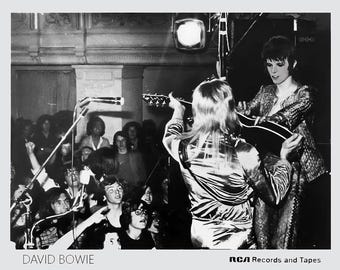 David Bowie 1972 Promo Photo Print