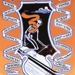 Grateful Dead, &quot;Trip and Ski&quot; 1968 Concert Poster, Lake Tahoe CA