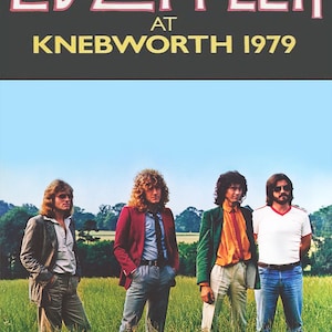 Led Zeppelin 1979  Knebworth  Concert Poster Print