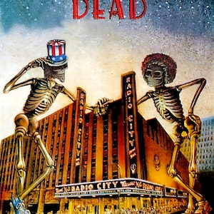 The Grateful Dead 1980 Radio City NY Concert Poster Print