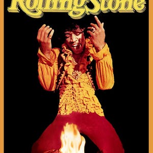 Jimi Hendrix Rolling Stone Magazine Cover Poster Print