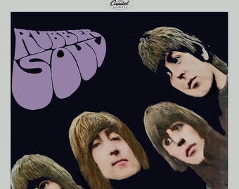 The Beatles 1965 Rubber Soul US Promo Poster Print