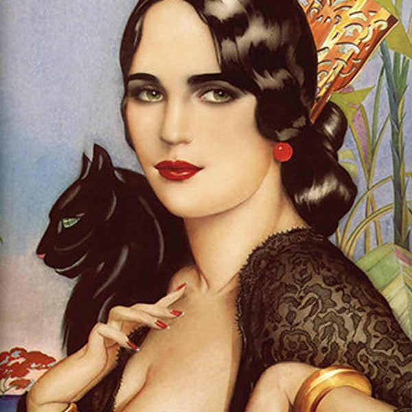 Alberto Vargas 1928 Spanish Gypsy Illustration Poster Print