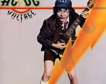 AC/DC High Voltage 1976 US Promo Poster Print
