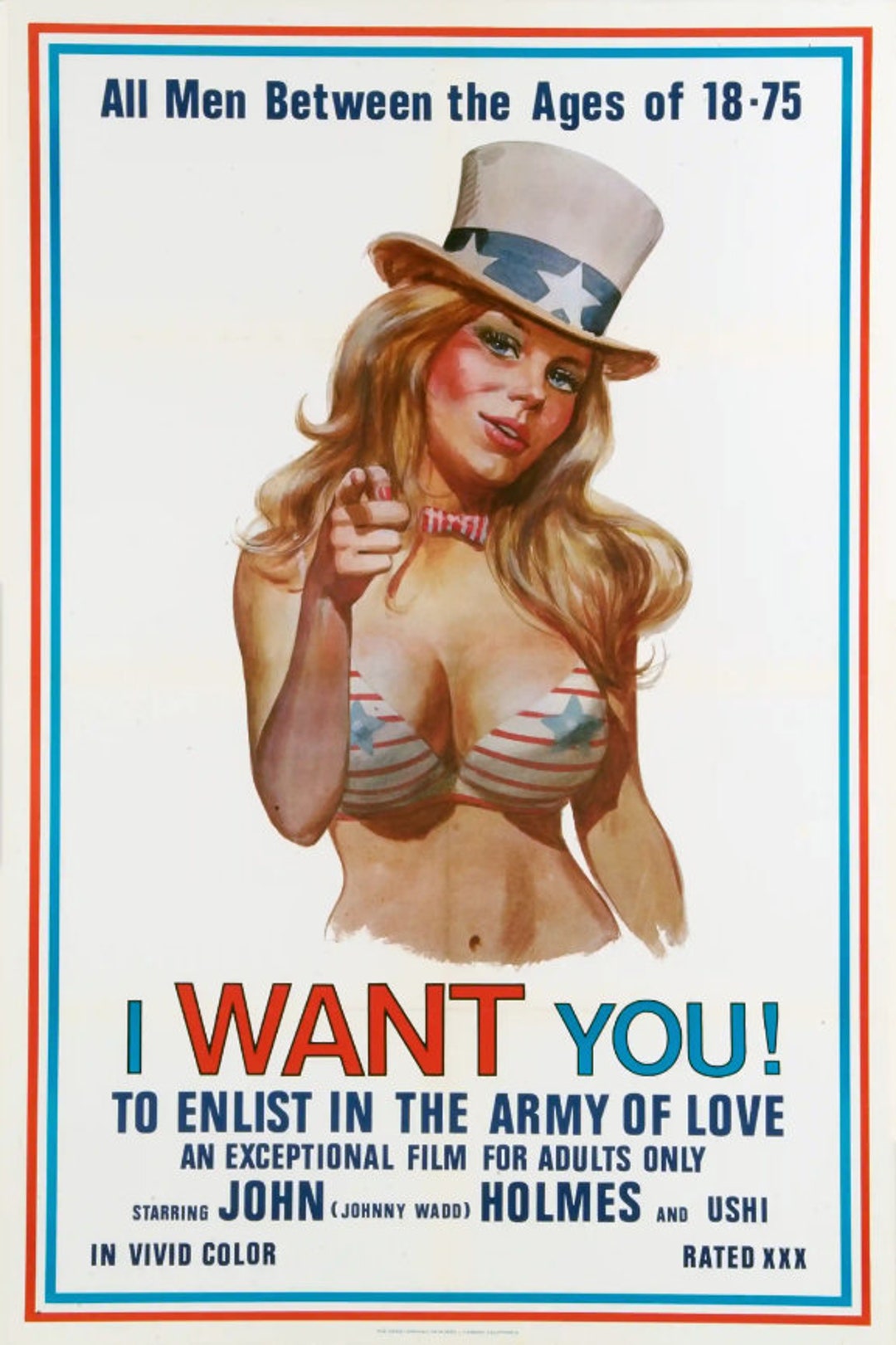 I Want You 1970 John Holmes XXX Rated Adult Movie Poster - Etsy