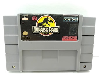 Super Nintendo Jurassic Park Authentic Cleaned Tested And Working SNES Game 1993